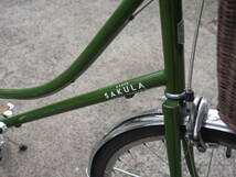希少 KYOTO SAKULA サクラ自転車 サイクル 京都 kate 26インチ 自転車職人 シティサイクル グリーン_画像10