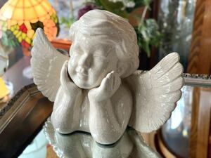【エレガント】 天使 エンジェル 1 陶器 置物 オブジェ 飾り ディスプレイ インテリア雑貨 オーナメント