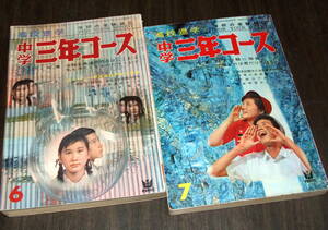 中学三年コース1963年2冊組◆フォト・ストーリー=バレリーナ森下洋子/映画試写「シベールの日曜日」パトリシア・ゴッジ/セ・パ12球団の明暗