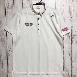 【le coq golf】ルコック ゴルフ 半袖 シャツ メンズ 3L ホワイト ビッグサイズ 送料込み！