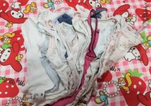 【YAEOO223210】女児服　女子　女の子　幼稚園　エコ お下がり品　100サイズ程度　肌着　大量　セット　ジャンク_画像1