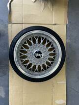 売り切り BBS RG 16インチ 6.5J +40 4穴 PCD100 PCD加工品　バリ溝タイヤ付 165/45/R16_画像8