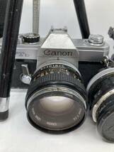 Canon フィルムカメラ レンズ 一眼レフカメラ カメラ キャノン カメラセット FTb 三脚 動作未確認 No.1-046-3_画像2