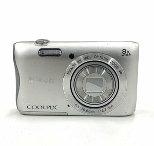 1円スタート Nikon ニコン COOLPIX S3700 クールピクス デジタルカメラ デジカメ コンパクト シルバー 動作未確認