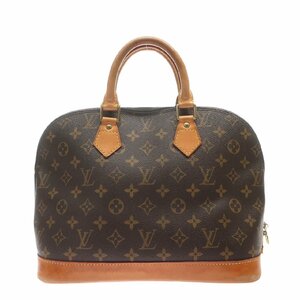 1円スタート LOUIS VUITTON ルイヴィトン アルマ M51130 BA1907 モノグラム ゴールド金具 ハンドバッグ 手提げかばん ブラウン レディース