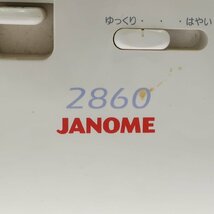 1円スタート JANOME ジャノメ コンパクトミシン 2860 751型 裁縫 家庭用 ハンドメイド ハンドクラフト 手工芸 家電 動作未確認_画像9