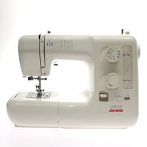 1円スタート JANOME ジャノメ コンパクトミシン 2860 751型 裁縫 家庭用 ハンドメイド ハンドクラフト 手工芸 家電 動作未確認_画像1