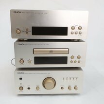 1円スタート DENON デノン コンポ スピーカー アンプ ステレオチューナー CDプレイヤー AM FM オーディオ機器 昭和 レトロ 動作未確認_画像5