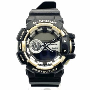 1円スタート CASIO カシオ G-SHOCK Gショック GA-400 クォーツ アナデジ デジアナ ラウンド ブラック ホワイト メンズ 動作未確認