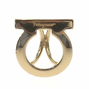 1円スタート 美品 Salvatore Ferragamo サルヴァトーレフェラガモ ガンチーニ スカーフリング スカーフ留め 小物 ゴールド アクセサリー