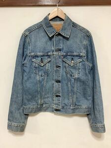 け1392 Levi's リーバイス 71557 デニムジャケット トラッカージャケット 38 3rdタイプ ビッグE ジージャン Gジャン 日本製