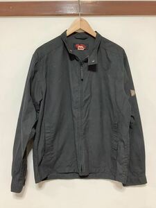 さ1399 FJALL RAVEN フェールラーベン ジップアップ スウィングトップ L ダークグレー ブルゾン 薄手 