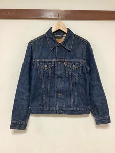 き1398 Levi's リーバイス 78500 デニムジャケット トラッカージャケット M レディース 4thタイプ 濃紺 タイト ジージャン Gジャン