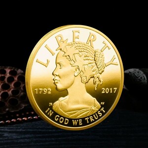 アメリカ リバティ 100ドル 金貨 美品 記念メダル メダル 24KGP 金 ゴールド コイン ボールマーカー レプリカ