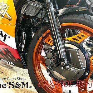 C1-25BK メッシュホース 60cm 黒 CBX400F/550F CBR400F VT250F VTZ250/F/FH VF400F CB400/F/N/T/D CB250T CB250N CB750F CB900F 汎用の画像10