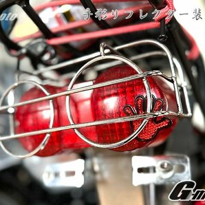 Z6-2RD 手型リフレクター 2個 CBX400F CBR400F CB400SF NC/31/39/42 ジェイド CB400F VTZ250F VT250F VF400F CB250/T/N CB400/T/N 汎用の画像10