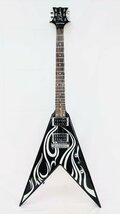 T1597 B.C Rich ビーシーリッチ エレキギター フライングVタイプ ブラック 黒 V字型 Vシェイプ 変形ギター ギター 弦楽器_画像1