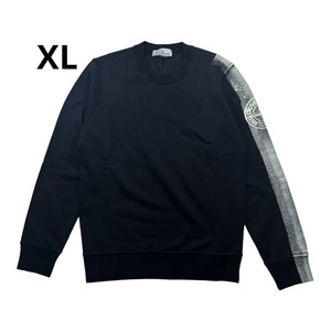 STONE ISLAND ストーンアイランド　ロゴ　スウェットシャツ　ブラック　XL