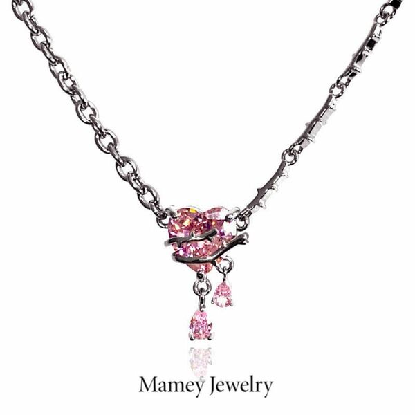 Mamey Jewelry オリジナル荊棘ハート鎖骨チェーン高級デザイン感小衆潮