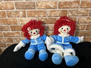 DAKIN Raggedy Ann&Andy ラガディ アン&アンディ ドール 人形 ペアセット ウィンター