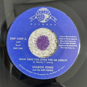 【7inch】◆即決◆中古【Sharon Jones & The Dap-Kings / What Have You Done For Me Lately】7インチ EP■DAP1009 funk soul drum breaksの画像1