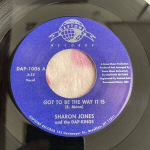 【DAPTONE】【7inch】即決 中古【SHARON JONES & THE DAP-KINGS / GOT TO BE THE WAY IT IS】7インチ EP■DAP1006 funk soul drum breaks