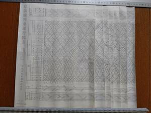 京阪線列車運行図表 昭和64年1月5日実施 No.271ダイヤ