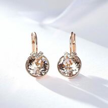 k295　【未使用保管品】 スワロフスキー SWAROVSKI Bella V ドロップピアス ローズゴールド クリスタル_画像6