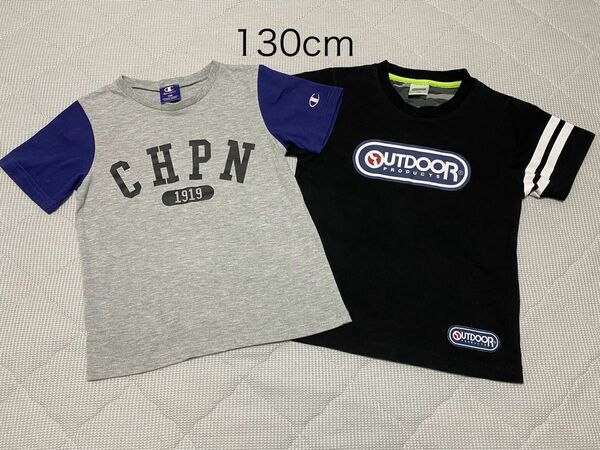 Tシャツ　130　半袖　OUTDOOR　Champion