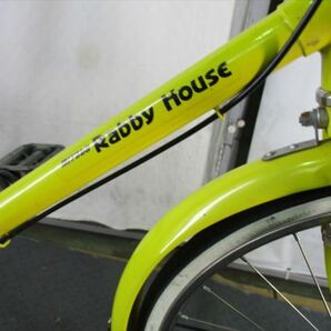 Ｄ396 ★8000円★整備済み 中古子供自転車 ミヤタ RABBY HOUSE【22インチ イエロー 】 入札お待ちしております(*^▽^*)の画像2