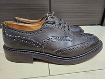 トリッカーズ バートン エスプレッソ UK7.5 1/2 7 ハーフ BOURTON 5633 カントリー ダイナイトソール Tricker's_画像3