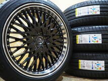 数量限定品 ☆高級☆ クエルボ40 深リム ブラック メッシュ 20inc 9.0J+35 5H114.3 245/45R20 SET レクサス NX ハリアー RAV4 等に_画像1