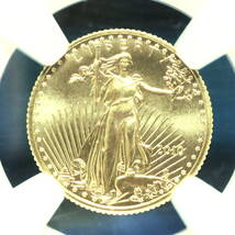 アメリカ ゴールド コイン　NGC MS70　22金 1/10オンス金貨 -2481_画像3