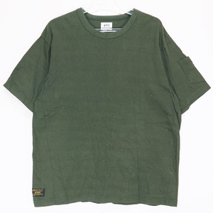 WTAPS ダブルタップス 17AW TAC 03/TEE.COTTON 172ATDT-CSM23 タック03 Tシャツ オリーブドラブ ショートスリーブ クルーネック 半袖 maz