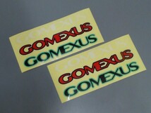 送料￥84～　ゴメクサス　ステッカー　約18×8cm 2枚セット　GOMEXUS　フィッシングステッカー　釣りステッカー　!_画像1