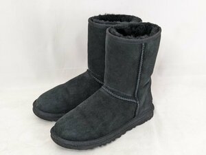 UGG アグ CLASSIC SHORT クラシックショート 裏ボア ムートンブーツ 5825 サイズ：23cm カラー：ブラック