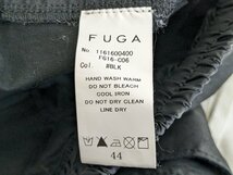 FUGA フーガ ドローコード コーティング加工 サルエルストレッチパンツ FG16-C06 サイズ：44 カラー：ブラック_画像3