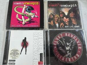 GUNS N' ROSESガンズアンドローゼス SLASHスラッシュ/slash's snakepit/VELVET REVOLVER オリジナルアルバムCD4枚セット!!