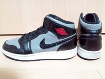 NIKE ナイキ AIR JORDAN 1 MID (GS) “Shadow” エアジョーダンワン シャドウ ミッドカットスニーカー 灰 黒 グレー ブラック US5Y 23.5cm_画像5