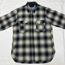 黒×白! オンブレ 極美品 70s Pendleton ペンドルトン ウール シャツ シャドーチェック スペシャル mint ビンテージ/ 50s 60s vintage レア_画像3