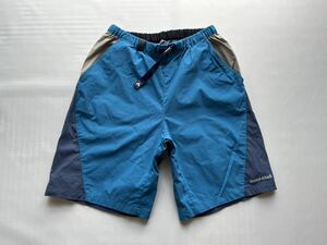 mont-bell キッズ 160 青 ブルー キャニオンショーツ ショートパンツ ハーフパンツ / モンベル 子供服 アウトドア クライミング 短パン