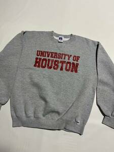 ★美品 USA製 90s RUSSELL ATHLETIC メンズ L Houston ヒューストン カレッジ スウェット トレーナー / ヴィンテージ アメリカ製 ラッセル 