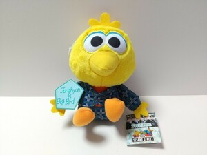 SHINee SESAME STREET 大きめマスコット Jonghyun Big Bird タグ2枚付き ぬいぐるみ ジョンヒョン ビッグバード セサミストリート