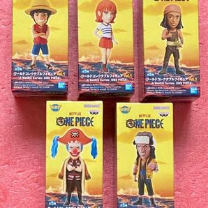 【未開封】 ワールドコレクタブルフィギュア Netflix ONE PIECE 全5種 ルフィ ナミ ウソップ バギー アーロン