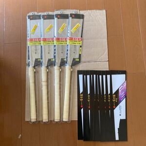 ※015 金物店在庫品 未使用品 ギョクチョウ レザーソー導突鋸 巾広240mm 替刃式鋸×4点＋専用替刃10点まとめて