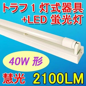 LED蛍光灯器具セット トラフ 40W型 1灯式 両側配線方式 ベースライト TRF-120pz-set-1T