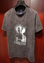 最高峰※定価8万◆イタリア・ローマ発*ROBERT CAVANI/ロベルトカバーニ*限定UNDERCOVER*プリント・vintage・Tシャツ・46/Mサイズ・黒_画像4