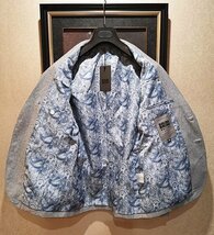 最高級8万◆イタリア*ミラノ発*BOLINI*高級セレブdesigner*イタリアン 最上質WOOL/千鳥格子*紳士 テーラードジャケット50/XL_画像9