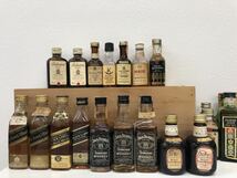 スコッチ ウイスキー ミニボトル 28本セット バランタイン ジョニーウォーカー ジャックダニエル VAT ディンプル ベル Scotch Whisky_画像2