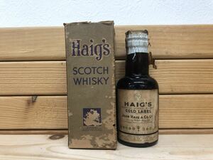 ヘイグ ゴールドラベル ティンキャップ ミニボトル HAIG'S GOLD LABEL JOHN HAIG ＆ Co.LTD. スコッチ ウイスキー Scotch Whisky 古酒 